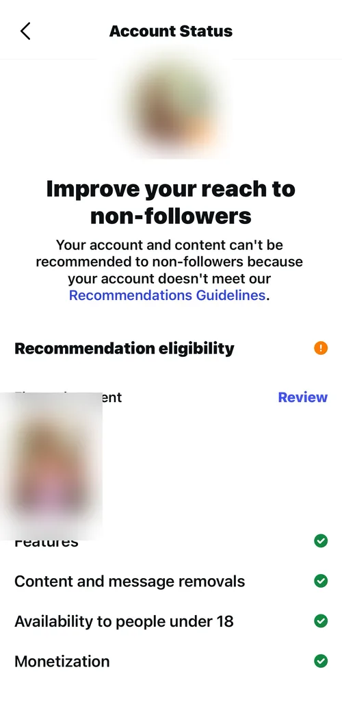 Case 1 before: Improve your reach to non-followers